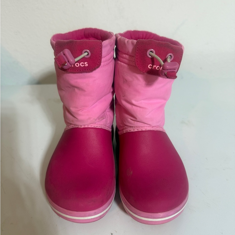 CROCS Fuchsia and Pink Kids' Boots